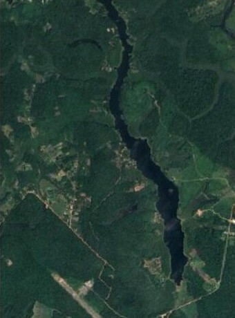 Imagem de satélite do Lago de Serpa em condição normal